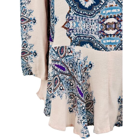 NWOT Free People White Strappy Back Tunic Dress S | Boho Coastal Cowgirl Bridal - Picture 14 of 16